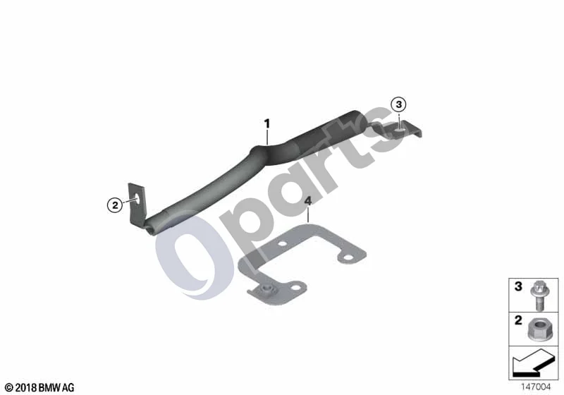 BMW 5 E60 E61 (2004–2010) Triukšmo slopinimo juosta (E60 LCI 540I, E60 LCI 550I, E60 540I, E60 550I, E61 LCI 550I, E61 550I) schema – pozicija 01: Cilindrų galvutės dangtelio slopinimo juosta