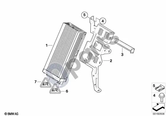BMW 5 E60 E61 stiprintuvas / laikiklis (E61 520D) – schema