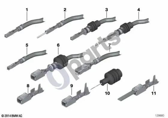 BMW 5 E60 E61 kištukiniai kontaktai ELO – schema