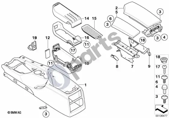 BMW 5 E60 E61 priekinio paslankaus porankio papildomas montavimas – schema