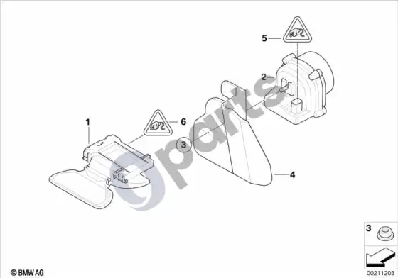 BMW 5 E60 E61 signalizacija (E60) – schema