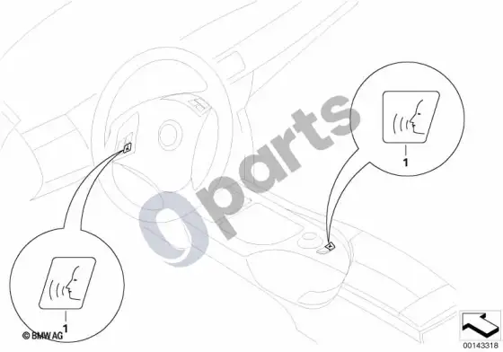 BMW 5 E60 E61 balso įvesties papildomo montavimo komplektas – schema