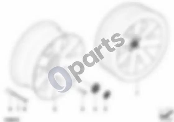 BMW 5 E60 E61 BMW lengvojo lydinio ratlankis, žvaigždinių stipinų 123 – schema