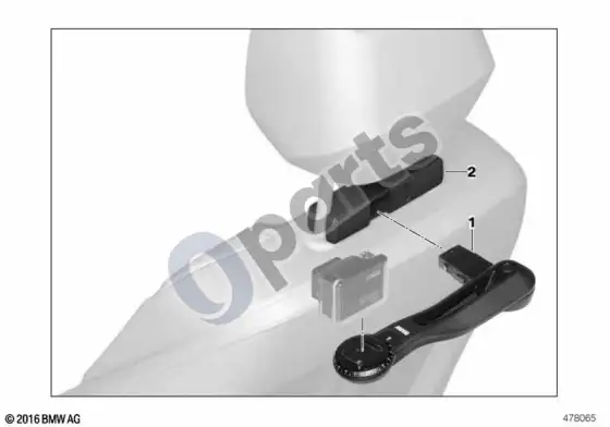 BMW 5 E60 E61 BMW veiksmo kameros laikiklis, vidinis – schema
