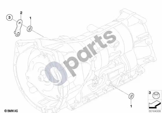 BMW 5 E60 E61 GA6HP19Z pavarų perjungimo dalys (E60, E61) – schema
