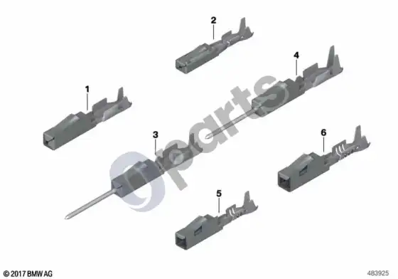 BMW 5 E60 E61 kontaktų sistema MQS – schema