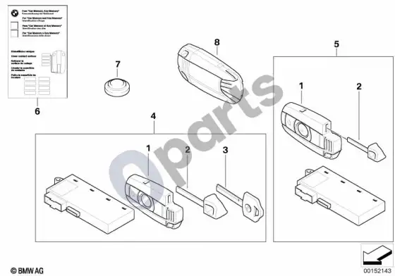 BMW 5 E60 E61 radijo nuotolinio valdymo pultelis / ELV (E60 LCI) – schema