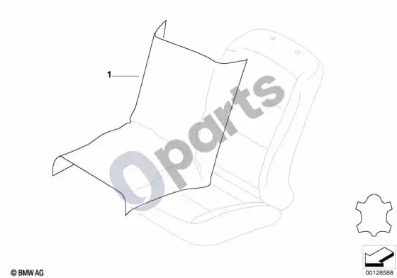 BMW 5 E60 E61 medžiaga metrais, oda walknappa klimaleder – schema