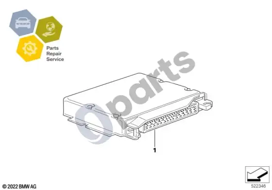 BMW 5 E60 E61 partsrepairservice / DDE pagrindinis valdymo blokas (M47N2) – schema