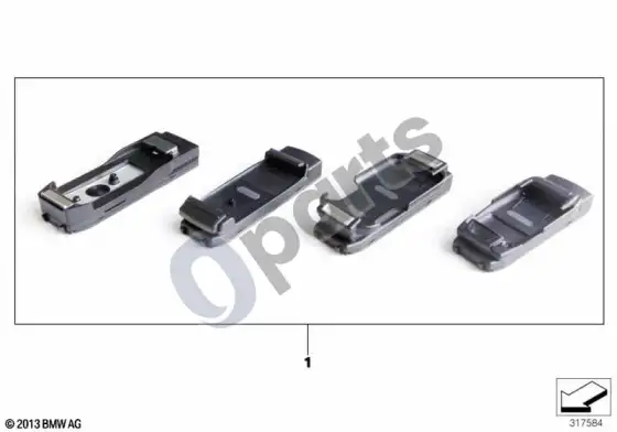 BMW 5 E60 E61 snap-in adapteris, SAMSUNG įrenginiams – schema