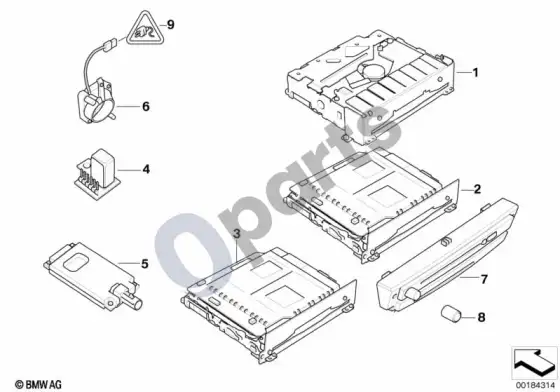 BMW 5 E60 E61 atskiros dalys CCC (E61 LCI, E60 LCI) – schema