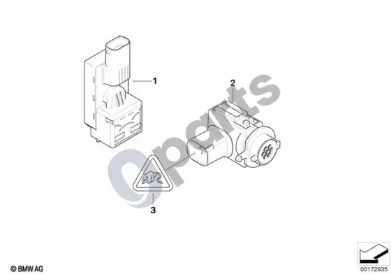 BMW 5 E60 E61 AUC jutiklis (E61 LCI, E60 LCI) – schema