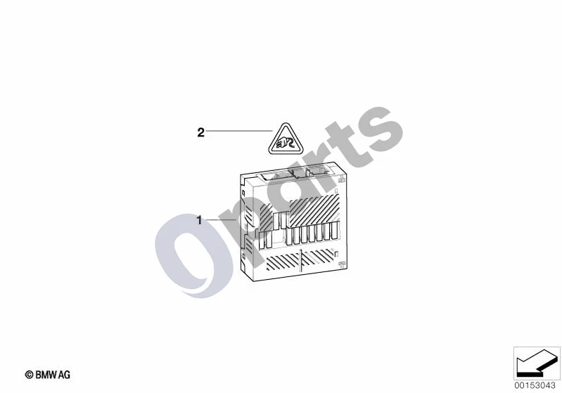 BMW 5 E60 E61 (2004–2010) Integruotas maitinimo modulis (E60 LCI, E61 LCI) schema – pozicija 01: Integruotas maitinimo modulis