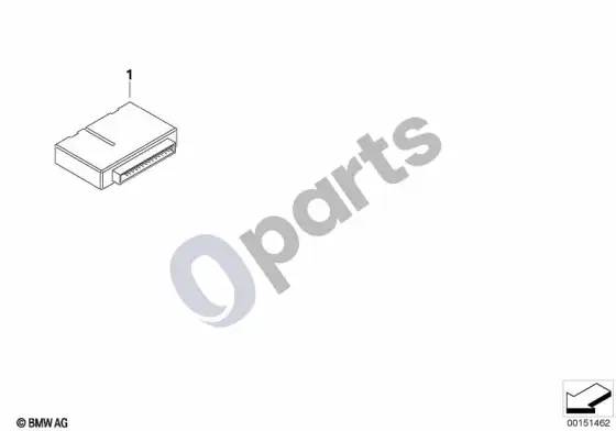 BMW 5 E60 E61 kėbulo šliuzo modulis (E61 LCI, E60 LCI) – schema