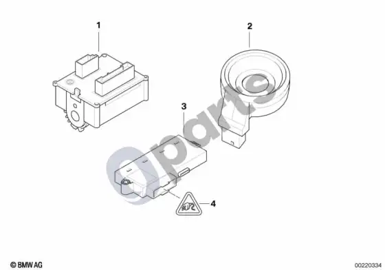 BMW 5 E60 E61 uždegimo/paleidimo jungiklis/žiedinė antena/cas (E60 LCI, E61 LCI) – schema