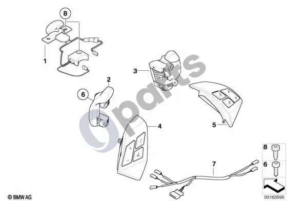 BMW 5 E60 E61 vairo elektroninis valdymas (E61 LCI, E60 LCI) – schema