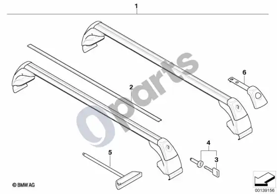 BMW 5 E60 E61 bazinė atramos sistema (E61 LCI, E61) – schema