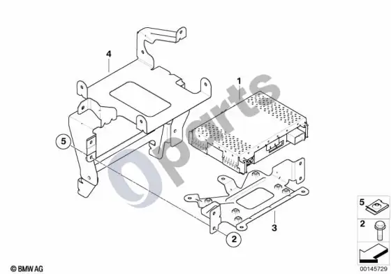 BMW 5 E60 E61 DAB imtuvas (E61 LCI, E61) – schema