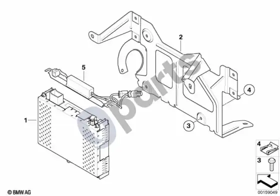 BMW 5 E60 E61 IBOC imtuvo modulis/iboc skirstytuvas (E61 LCI) – schema