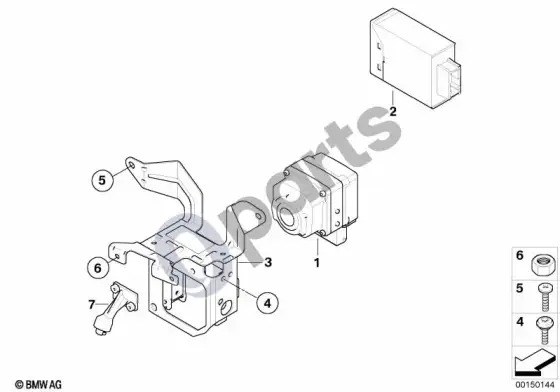 BMW 5 E60 E61 nakties matymo kamera (E61 LCI) – schema