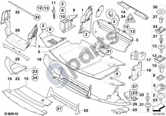 BMW 5 E60 E61 oro kanalas (N52, E61) – schema