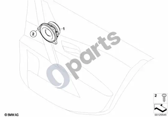BMW 5 E60 E61 individuali audio sistema, durys, galinė – schema