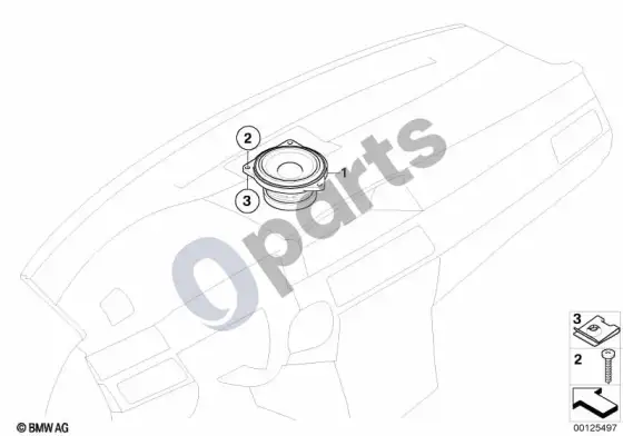 BMW 5 E60 E61 individuali audio sistema, prietaisų skydelis – schema