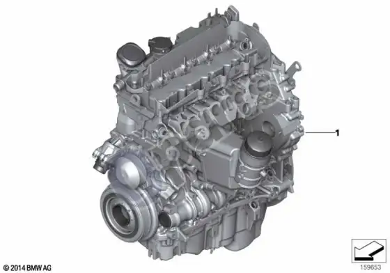 BMW 5 E60 E61 jėgos agregatas (N47) – schema