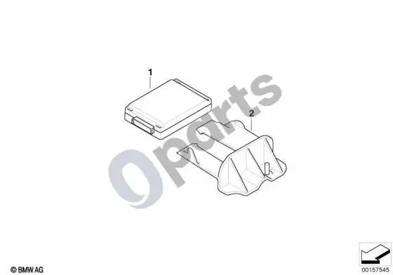 BMW 5 E60 E61 radijo nuotolinio valdymo imtuvas – schema
