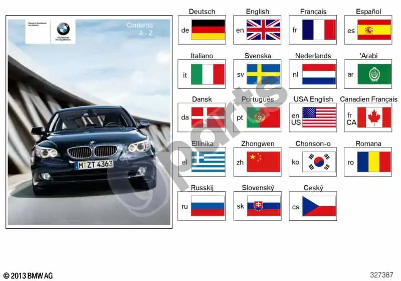 Savininko vadovas E60, E61 BMW 01400012780