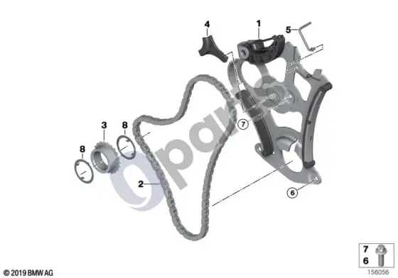 BMW 5 E60 E61 tepimo sistema / alyvos siurblio pavara (N53) – schema