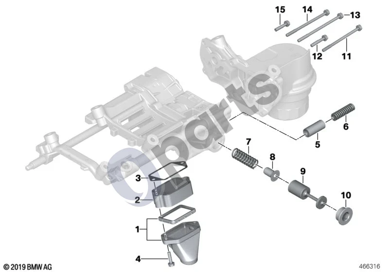 BMW 5 E60 E61 (2004–2010) Tepimo sistema, alyvos siurblys, atskiros dalys (N62N) schema – pozicija 09: Stūmoklis