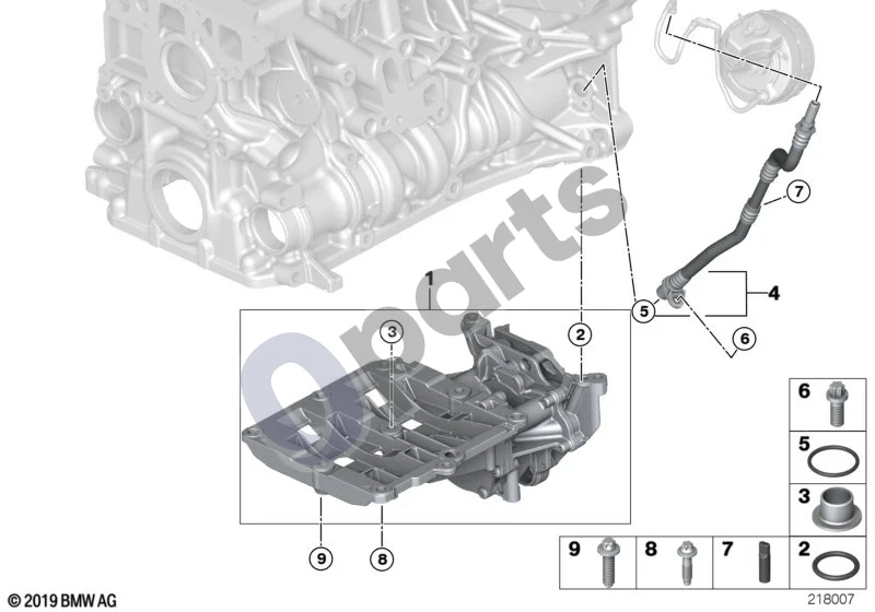 BMW 5 E60 E61 (2004–2010) Vakuuminis siurblys su vamzdeliais (N47) schema – pozicija 04: Vakuuminis vamzdelis