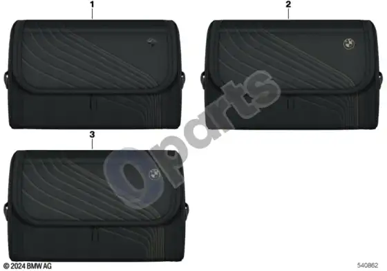 BMW 5 G30 G31 G38 bagažinės skyriaus dėžė – schema