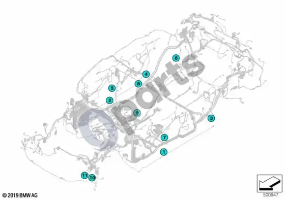 BMW 5 G30 G31 G38 jungtis nuo e76*1b-->e86*1b – schema