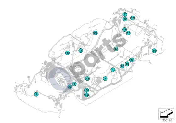 BMW 5 G60 G61 jungtis nuo a27*1b ->a338*2b – schema