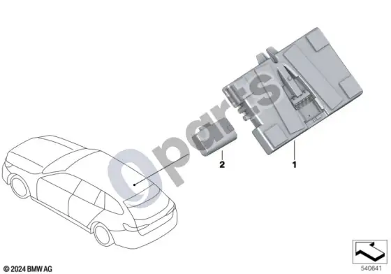 BMW 5 G60 G61 telematikos ryšio blokas 4 – schema