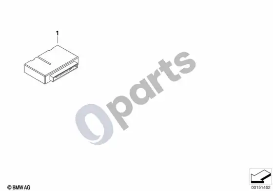 BMW 6 E63 E64 kėbulo šliuzo modulis – schema