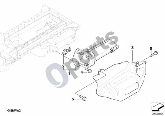 BMW 6 E63 E64 tepimo sistema / elektrinis alyvos siurblys – schema