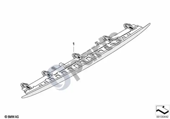 BMW 6 E63 E64 trečias stabdymo žibintas; ... - 2007.08 – schema