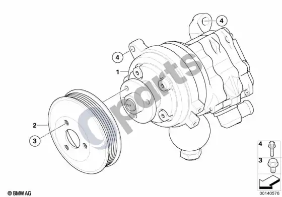 BMW 6 E63 E64 vairo siurblys / dynamic drive / aktyvusis vairas – schema
