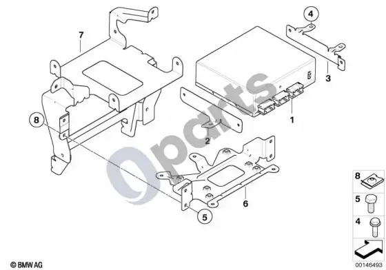 BMW 6 E63 E64 vaizdo modulis; 2004.09 - ... – schema