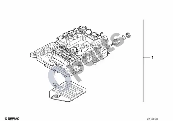 BMW 7 E38 A5S310Z valdymo vožtuvų blokas – schema