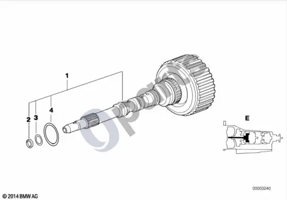BMW 7 E38 A5S310Z varomoji sankaba e – schema