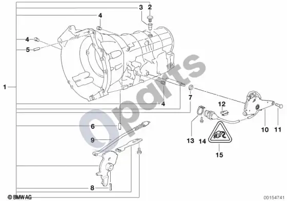 BMW 7 E38 A5S310Z korpusas su tvirtinimo detalėmis; ... - 1998.09 – schema