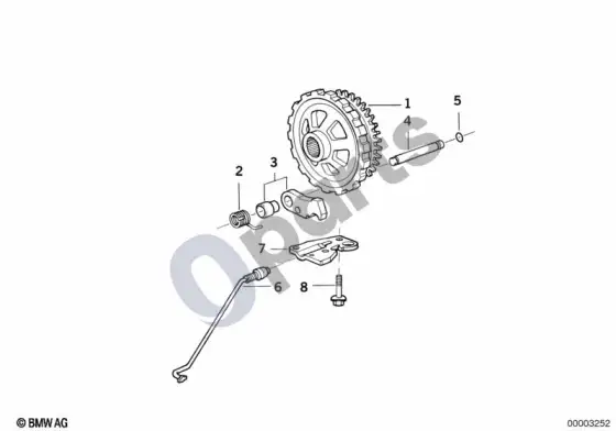 BMW 7 E38 A5S560Z stovėjimo fiksatorius – schema
