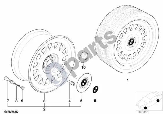 BMW 7 E38 BMW stilius – schema