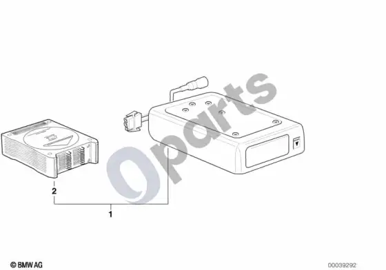 BMW 7 E38 CD keitiklis – schema