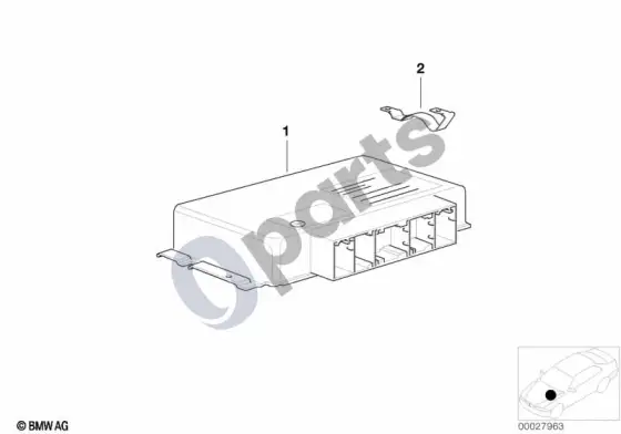 BMW 7 E38 pagrindinis valdymo blokas EGS – schema