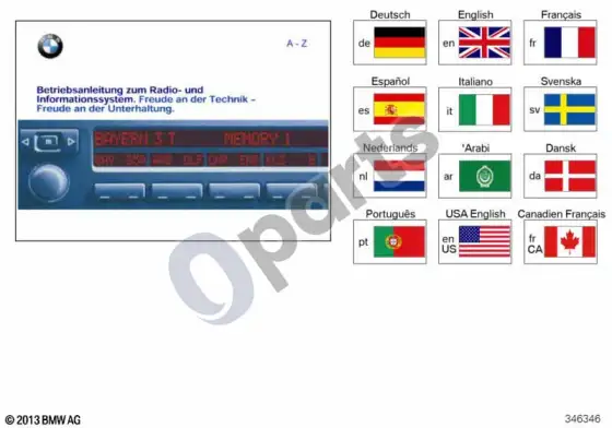 BMW 7 E38 radijas E38; 1993.11 - 2001.08 – schema